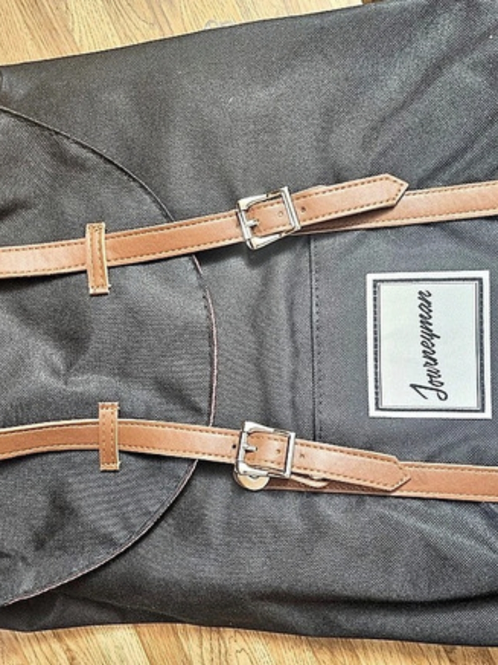The Journeyman Bag Co. Black & Red Backpack NWT